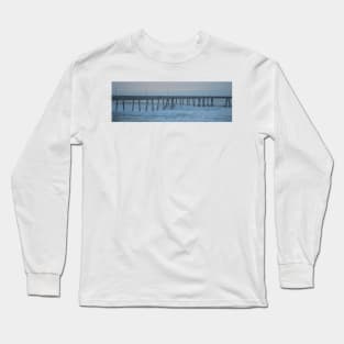 Pacifica Pier in Storm. Long Sleeve T-Shirt